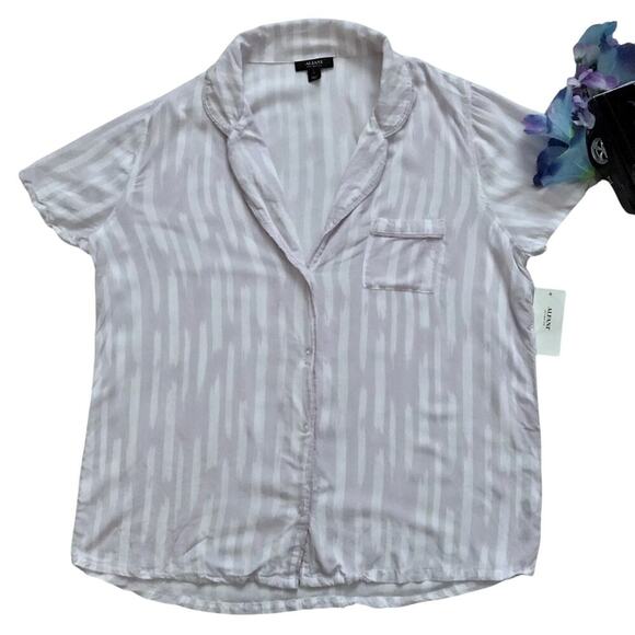 Charter Club and Alfani New Button Front Sleepwear Tops Women L - Picture 7 of 14